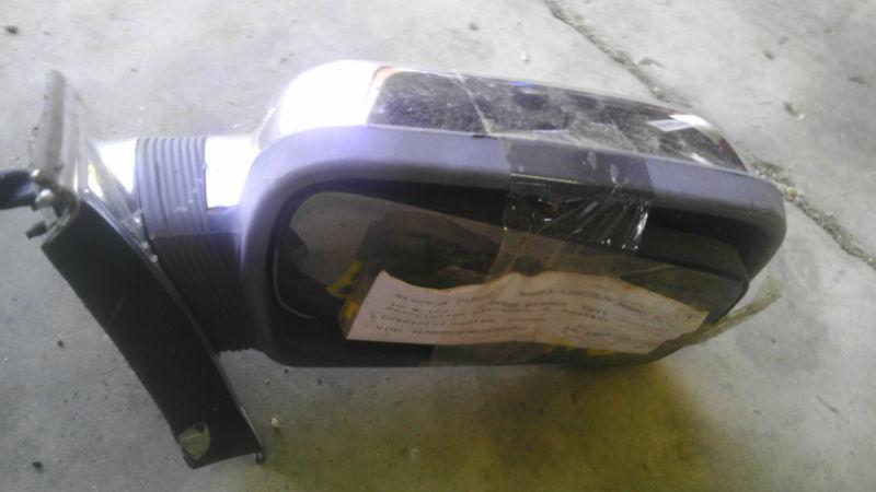 87-92 lincoln mark series vii continental rh passenger power door mirror heated