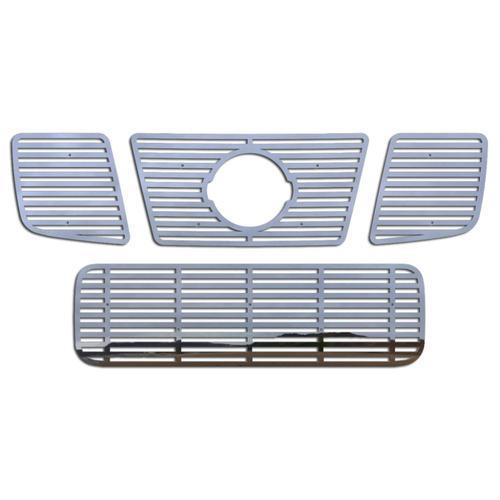 Nissan armada 04-07 stainless horizontal billet front metal grille trim cover