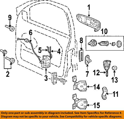 Jeep oem 5183349aa front door-transmitter