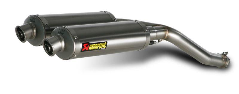 Akrapovic sp dual slip-on mufflers oval titanium for yamaha fz6 2004-2009