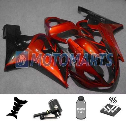 Bundle inj fairing w/ brake fluid pot for suzuki gsx r 600 750 k4 04 05 gsxr an