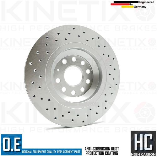 For vw passat alltrack 2.0 tdi 2012- drilled rear brake discs pair 310mm