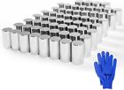 60pcs lug nut covers 33mm cylinder nut covers abs chrome plastic anti-rust nut