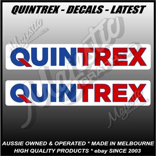 Quintrex - 460mm x 80mm - current design - boat decals / stickers