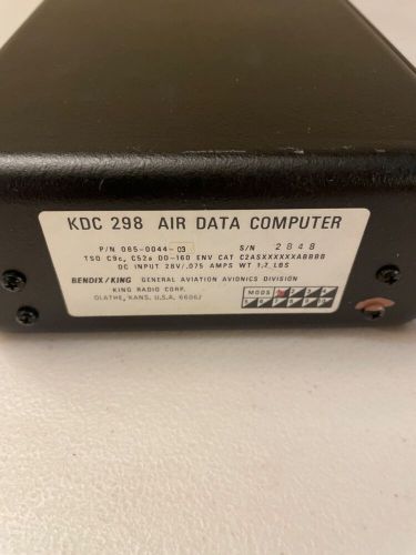 Kdc 298 air data computer 065-0044-03