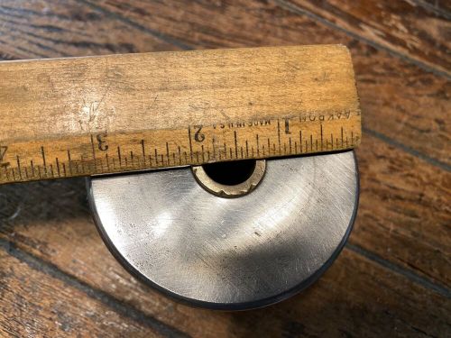 Vintage heavy duty stailness anchor roller, 3 1/4&#034; pulley, 2&#034; line