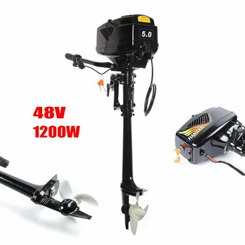 48v hangkai electric outboard engine fishing boat motor long shaft propeller