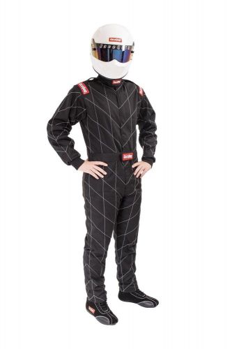 Racequip 130908 chevron-1 single layer driving suit xxxlarge black