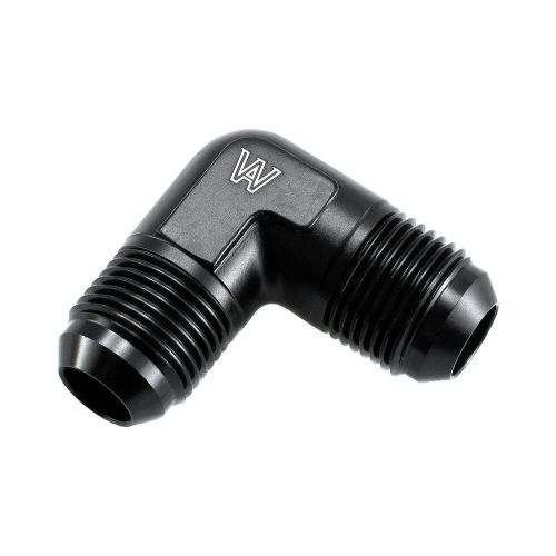 -10an male flare  to - 10an male  90 degree fitting union black new