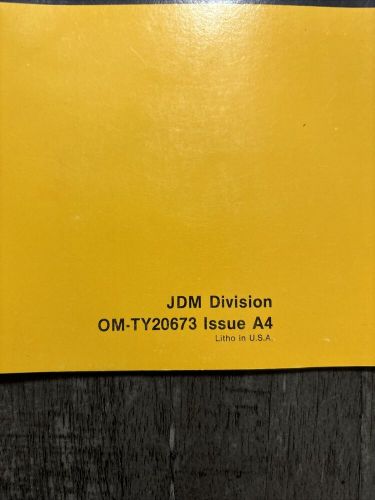 John deere 18 and 20 inch walk behind rotary mowers om-ty20673 operators manual