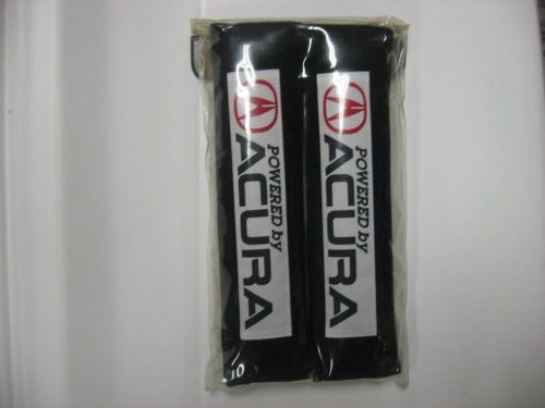 Acura seat belt cover shoulder pads pair (black)