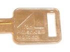 Vintage 1960&#039;s-70&#039;s amc american motors nickel plated brass uncut car key blank