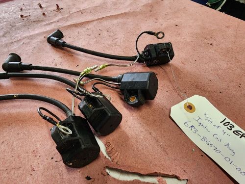 Yamaha set of 4 ignition coil assy, 6r3-85570-01-00, 115 v4 two stroke, 103ep-17