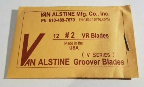 Van alstine round bottom tire groover blades 12 pack grooving vr #2 2/32&#034;