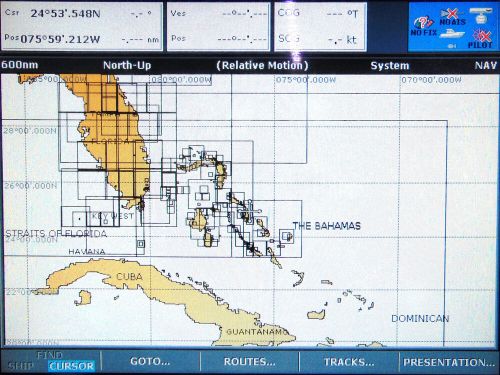 Navionics 512mb cf chart card cf/16xg &#034;usa - east&#034; - v01.20 - sep 08 - tested