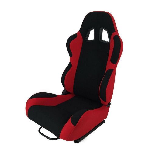 Universal black / red  racing seats double slide racing seat