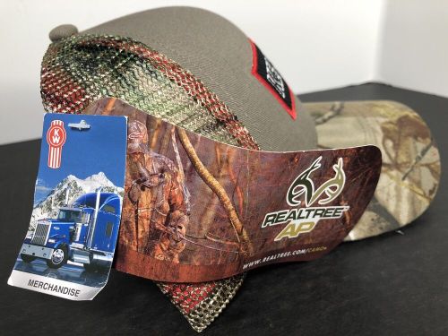 Kenworth mesh  embroidered trucker hat kw semi diesel hunting realtree camo nwt!