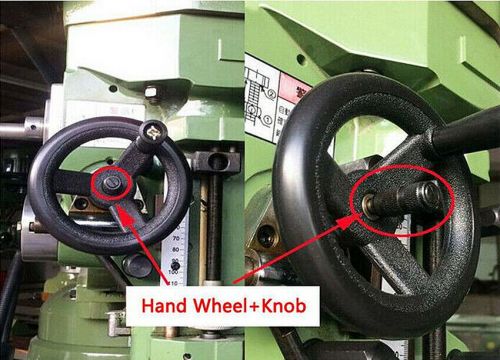 New cnc bridgeport milling machine parts feed hand wheel + reverse knob assembly