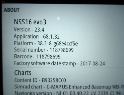 Simrad nss16 evo3 16&#034; touchscreen mfd chartplotter (tested good) 90-day warr