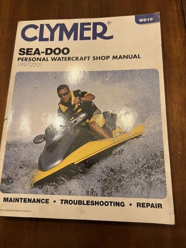 Clymer sea-doo 1997-2001 personal watercraft jet ski shop repair manual