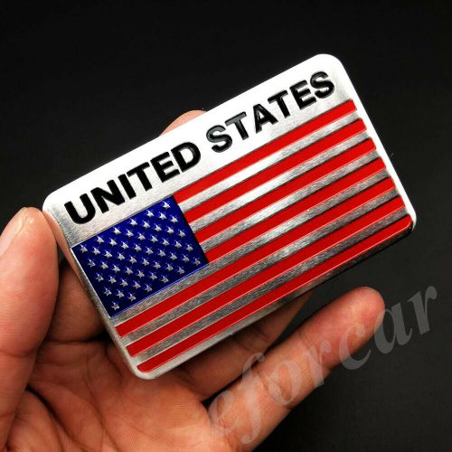 4pcs usa american united states flag car motorcyle decal sticker badge emblem