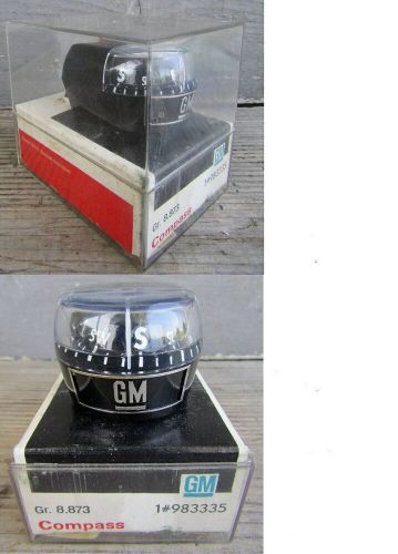 Vintage gm 983335 gr. 8.873 aftermarket accessory auto compass -- new in case