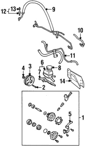 Genuine gm power steering pump 94859780