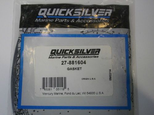 Mercury marine quicksilver 27-881604 gasket 496 8.1l oem sterndrive