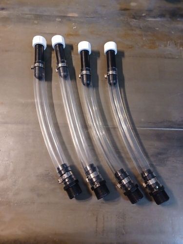 4pcs vp racing flexible racing fuels filler hose for 5 gallon jegs jugs lc2 jugs