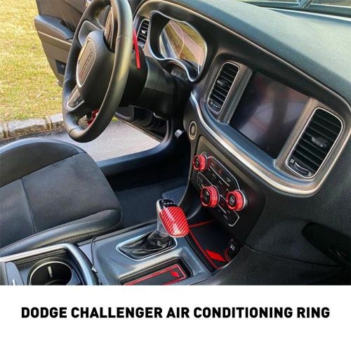 For challenger charger air conditioner switch cd knob button cover trim 2015 up