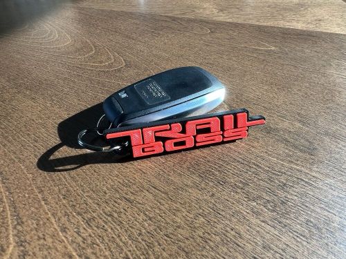 Chevrolet trail boss keychain 3d printed