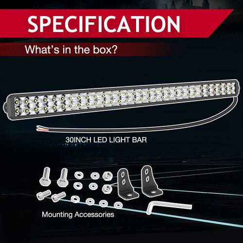 For cfmoto zforce 400/500/600/800/1000 32&#034; led light bar spot combo offroad utv