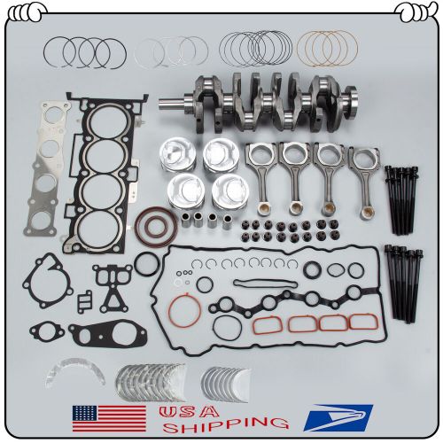 New engine rebuild kit with crankshaft con rods bearing set for hyundai kia 2.4l