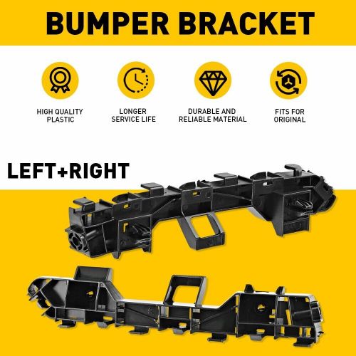 For 2013-2017 accord sedan front 2pc brackets bumper beam support mount retainer