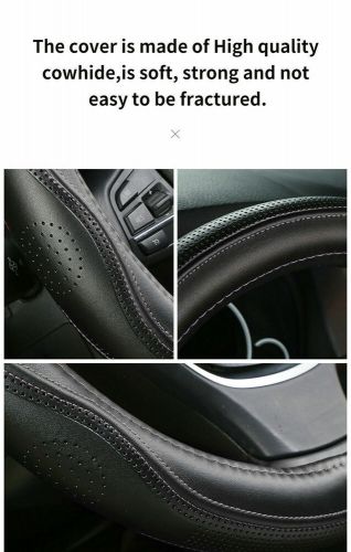 For bmw pu leather car steering wheel cover breathable anti-slip accessories