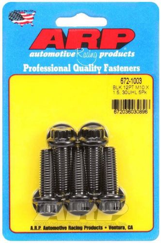 Arp 672-1003 m10 x 1.50 x 30 12pt black oxide bolts