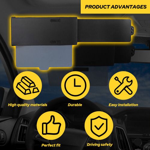 New car shade for sun extend visor cover anti glare extension driving universal