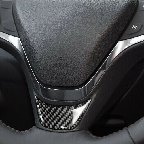 For chevrolet equinox 2018-2023 carbon fiber interior steering wheel cover trim