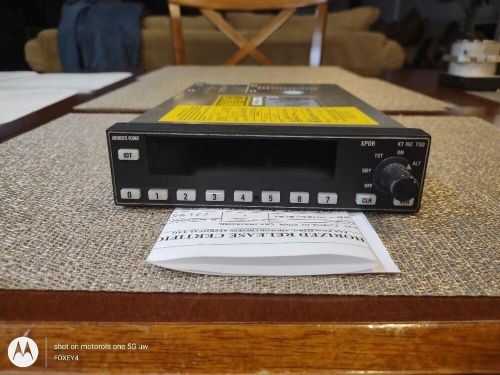 Bendix king kt 76c transponder p/n 066-01156-0101 tested with faa 8130-3 form