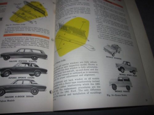 Ford training handbook introduction to 1966 ford product line mustang bronco +