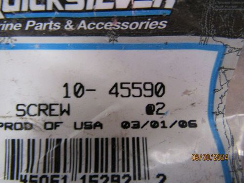 2 new oem mercury quicksilver screws 10-45590