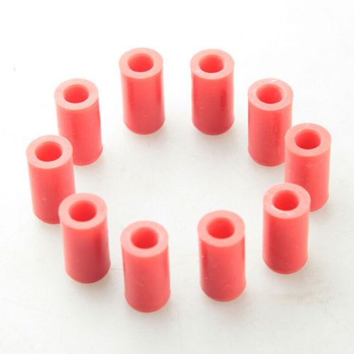 4mm 5/32&#034; silicone blanking cap intake vacuum hose end bung plug red x 10