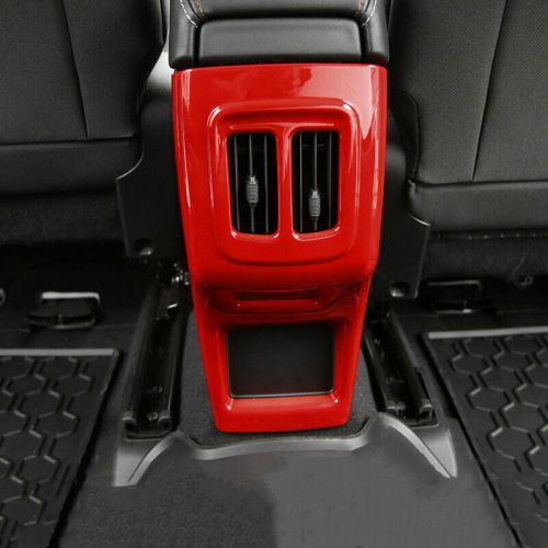 Fit for jeep compass 2017-2020 bright red rear anti-kick panel air outlet trim