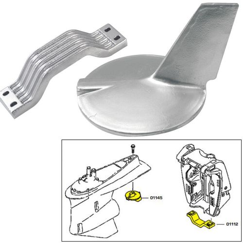 Tecnoseal anode kit w/hardware - yamaha 200-300hp hi-performance - zinc