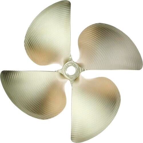 Acme 13.5 x 17.5 381 4 blade  inboard propeller left hand nibral cupped 1 1/8&#034;