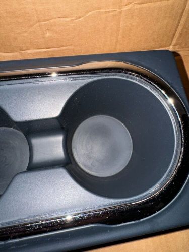 Used 2016-2024 nissan titan center console cup holder insert chrome