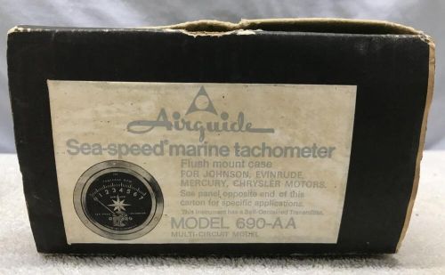 Airguide sea speed marine instrument 690aa - 7k boat tachometer - euc - unused?