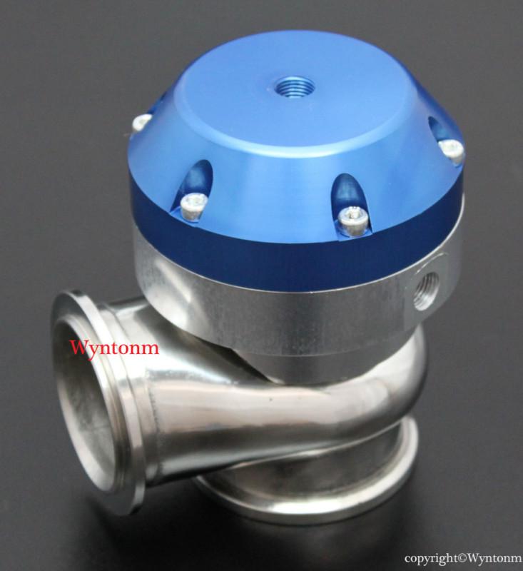 44mm turbo stainless steel mini wastegate waste gate 4 psi anodized blue