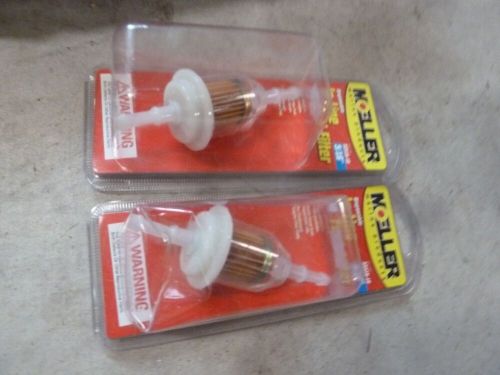 (2) moeller in-line fuel filter 5/16&#034; 33316-10 marine outboard