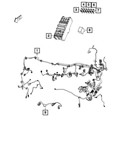 Genuine mopar jumper wiring 68217824ac